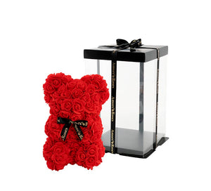 Red Rose bear Surrounded with chocolate