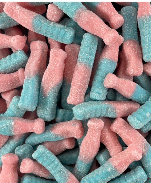 UK Fizzy Bubblegum Bottles 1kg Bag