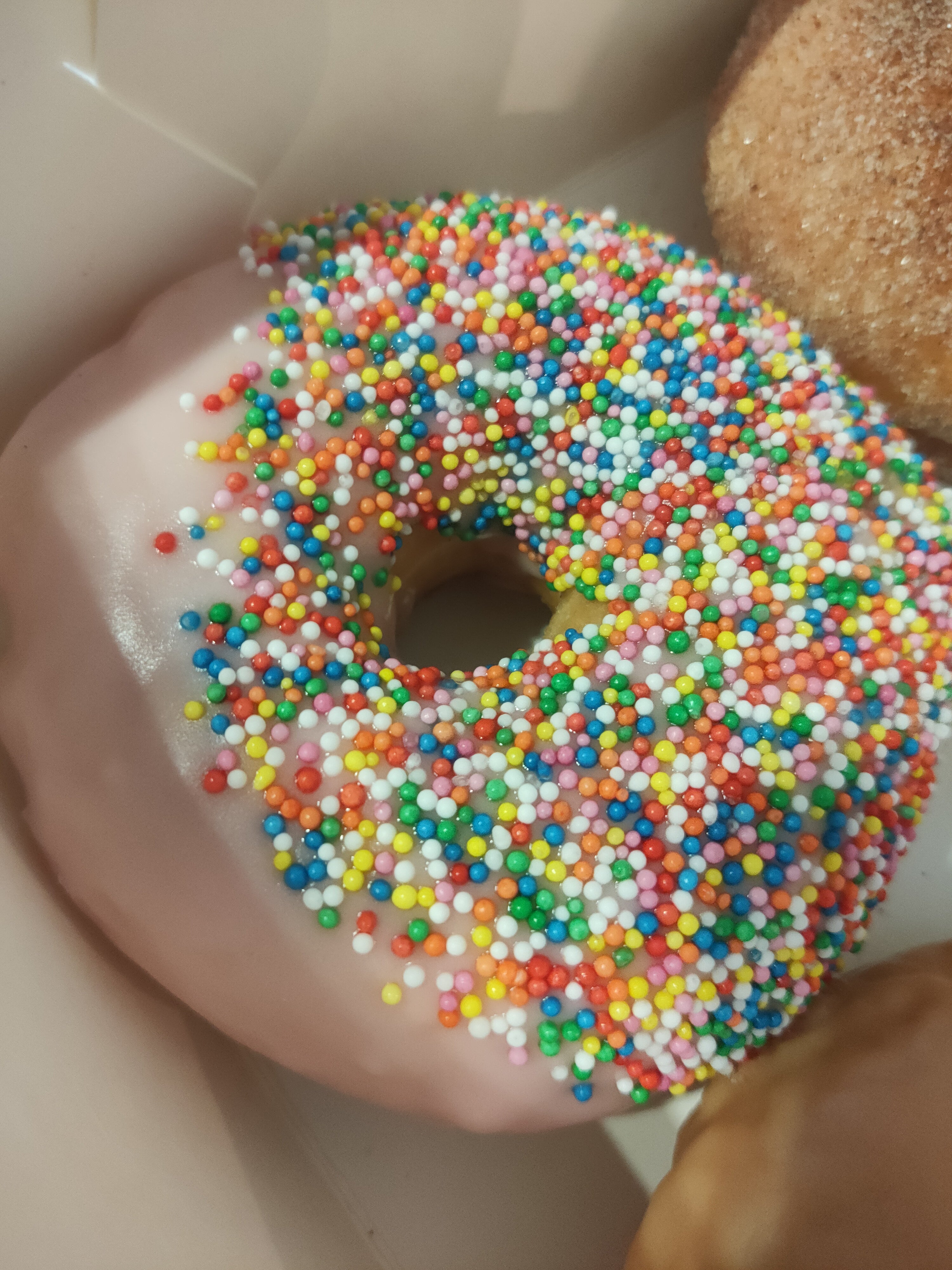 Strawberry Glazed Loaded Large Donut