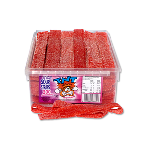 TNT Strawberry Sour Straps 1.4kg Tub